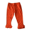 thumbnail image 1 of L C Boutique Girls Double Ruffle Pull On Jersey Ankle Pants Sizes 2 to 12, 1 of 1
