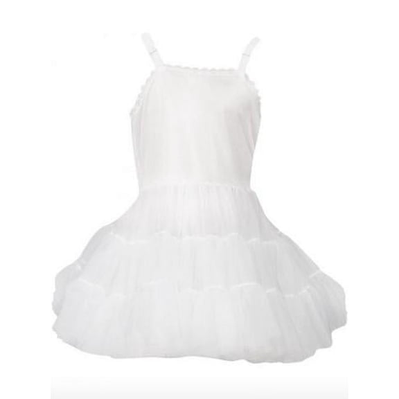 L C Boutique Girls Extra Full Bouffant Full Slip Adjustable Straps 2T-14