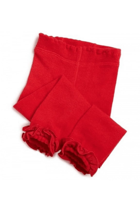 Girls Pima Cotton Ruffle Capri Tights for ages 1 to 11 years