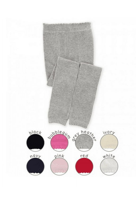 Girls Scalloped Pima Cotton Footless Ankle Tights - Black (4 to 6 Years)