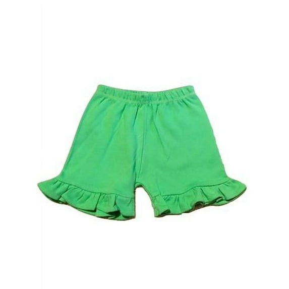 L C Boutique Little Girls Relaxed Fit 100% Cotton Ruffle Shorts