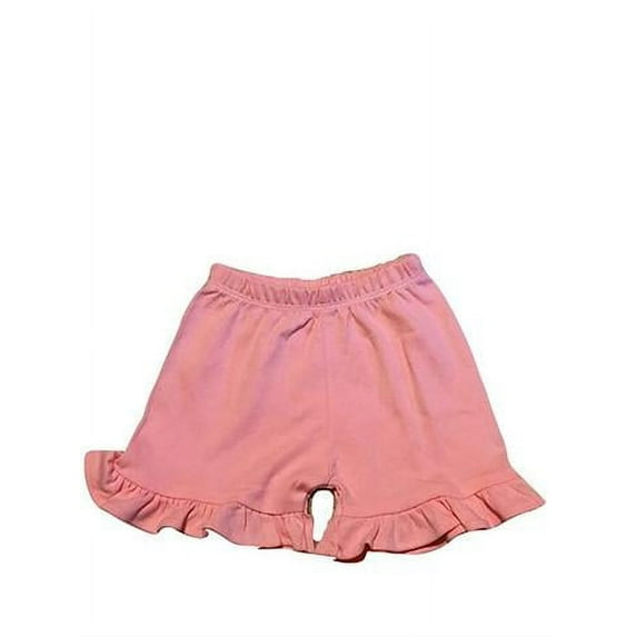 L C Boutique Little Girls Relaxed Fit 100% Cotton Ruffle Shorts
