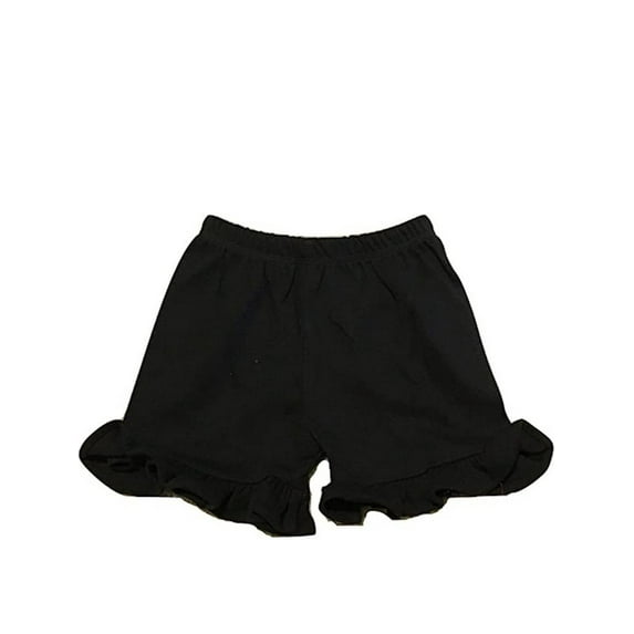 L C Boutique Little Girls Relaxed Fit 100% Cotton Ruffle Shorts