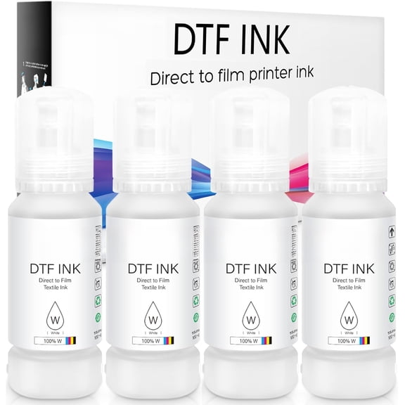 L&C DTF Ink for EPSON ET 8550, DTF Transfer Ink Refill for epson et-8550 D570 R1390 DTF Printers, Heat Transfer Printing Ink Set 100ml X 6