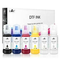 L&C DTF Transfer Ink for EPSON ET 8550, DTF Refill Ink for epson et-8550 D570 R1390 DTF Printers, Heat Transfer Printing Ink Set
