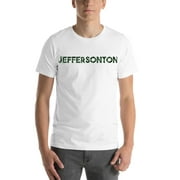 L Camo Jeffersonton Short Sleeve Cotton T-Shirt By Undefined Gifts
