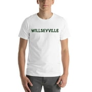 L Camo Willseyville Short Sleeve Cotton T-Shirt By Undefined Gifts