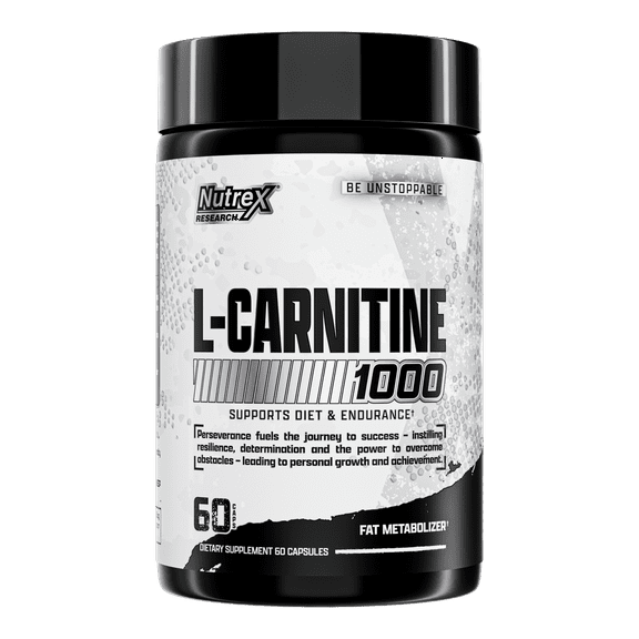Nutrex Research L-Carnitine 1000 Fat Metabolism Energy Support 60 Capsules