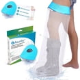 thumbnail image 1 of Asunby Cast Covers for Shower Leg Adult Waterproof full Leg Protector Shower Bandage Wound Showering for Broken Leg Knee Foot Ankle Wound Burns Care Supplies, After Surgery Gifts,Reusable, 1 of 9