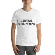 L Central Supply Tech Bold T Shirt Short Sleeve Cotton T-Shirt By Undefined Gifts