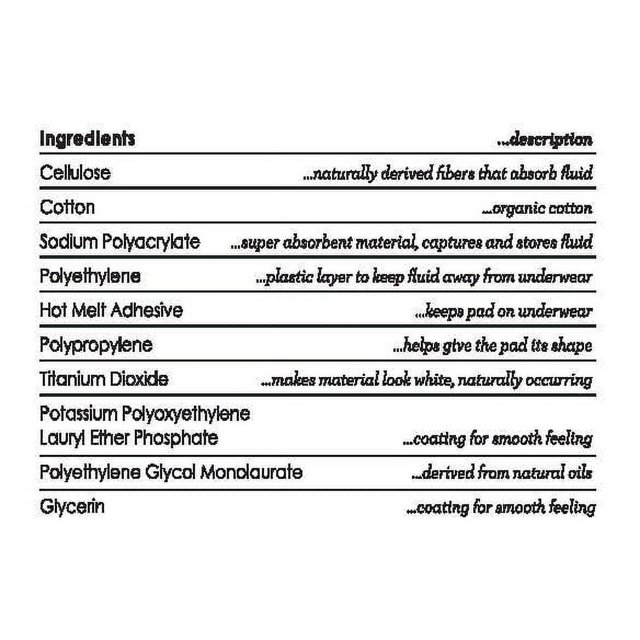 L. Chlorine Free Ultra Thin Super Absorbency Pads with Wings, 28 Count