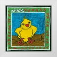thumbnail image 1 of L. Choate 20x20 White Modern Wood Framed Museum Art Print Titled - Whimsical Chick, 1 of 4
