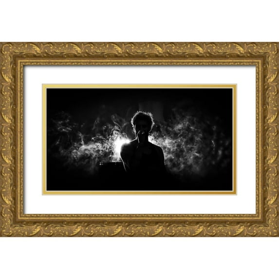 L, Christophe 14x10 Gold Ornate Wood Framed with Double Matting Museum Art Print Titled - May Be You