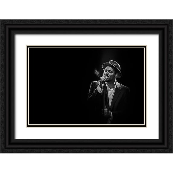 L, Christophe 24x17 Black Ornate Wood Framed with Double Matting Museum Art Print Titled - Ben Loncle Soul