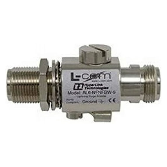 L-Com 0-6 GHz Lightning Arrestor (N-Female/N-Female Bulkhead)