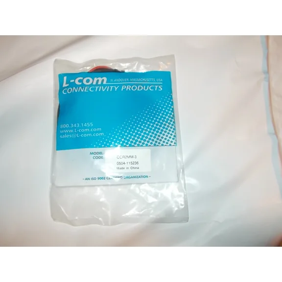 L-Com 2 Line Audio Rca Cable, Rca Male / Male, 3.0 Ft