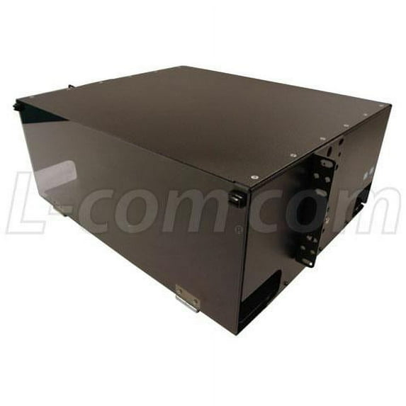 L-Com FE-RM4U72PSP Fiber Enclosure Rack Mount 4U, with 12 FSP Series Sub panel