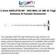 thumbnail image 1 of L-Com HG914YE-NF - 900 MHz 14 dBi Al Yagi Antenna N Female Connector, 1 of 1