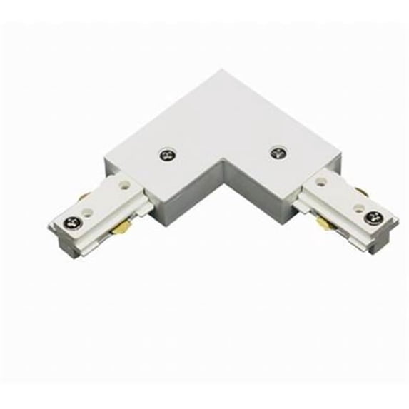 L Connector with Power Entry for HT Track Systems, Black