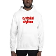 L Custodial Engineer Cali Style Hoodie Pullover Sweatshirt By Undefined Gifts