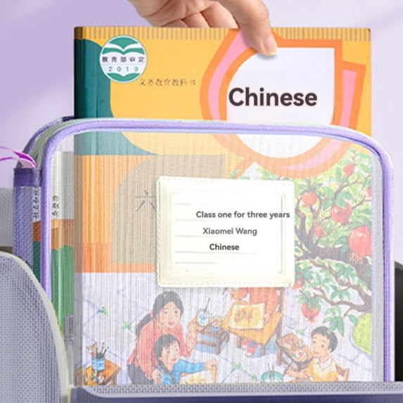 L-Cut Mesh Zipper Pouch, Pencil Case & File Holder, Purple, L-Shaped Mesh Zipper Pouch, Transparent Blue, Easy Access And Spacious Storage For Pencils, Pens, And Art Tools, Great For Learnerss, Meiiso