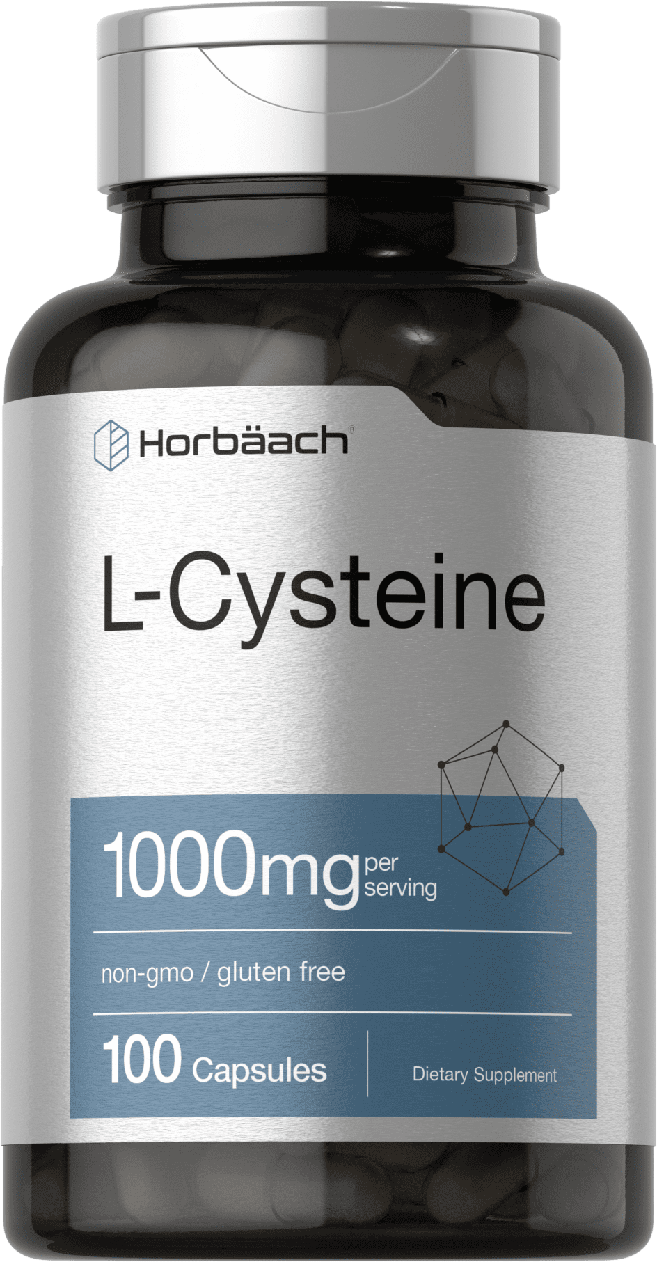 L Cysteine 1000mg 100 Capsules by Horbaach