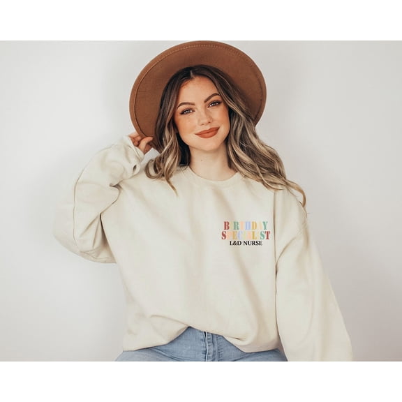 L&D Nurse Sweatshirt, Labor and Delivery RN Birthday Specialist Pocket Shirt, Maternity Babies, Birthdays Nursing Week Appreciation Gift Tshirt All Size S-5XL