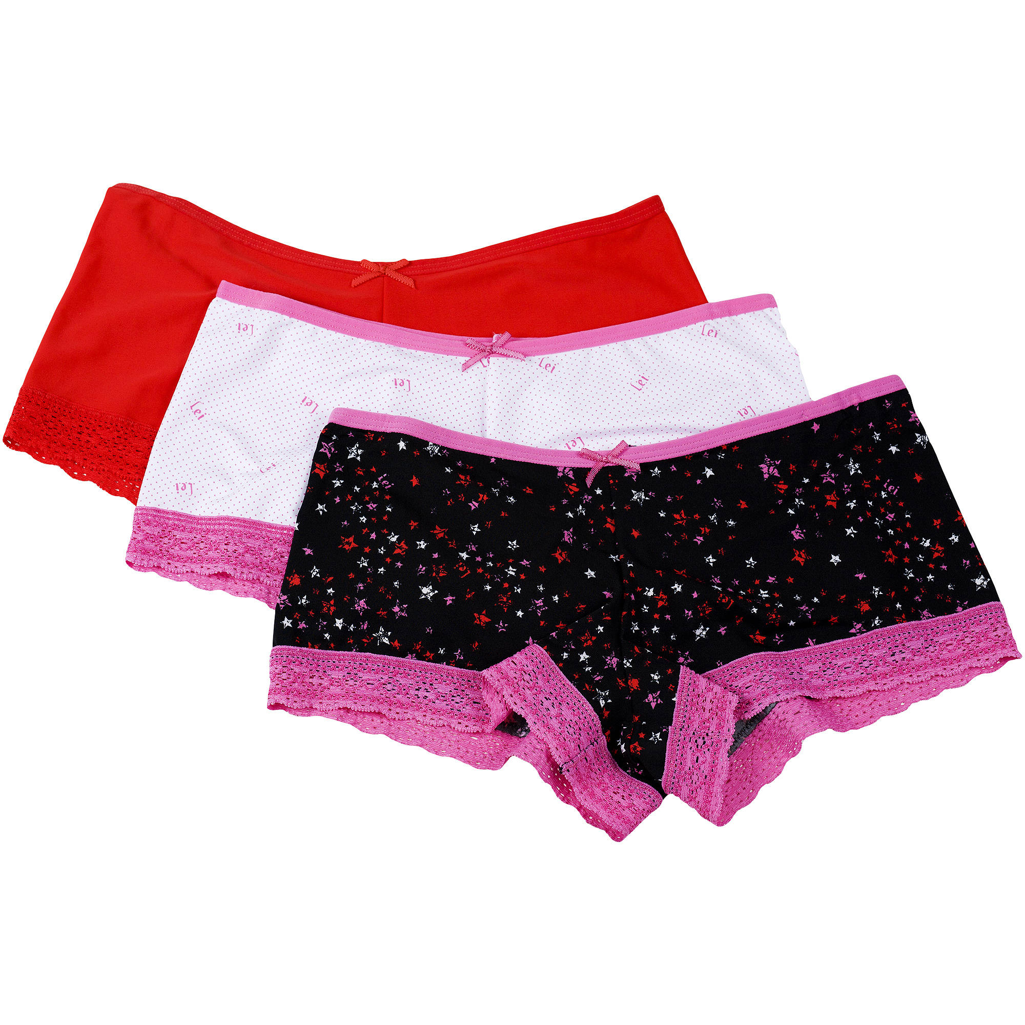 L.E.I Juniors Hipster Panties, 3Pack