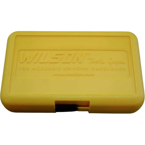 L.E. Wilson Die Kit Storage Box Plastic Yellow