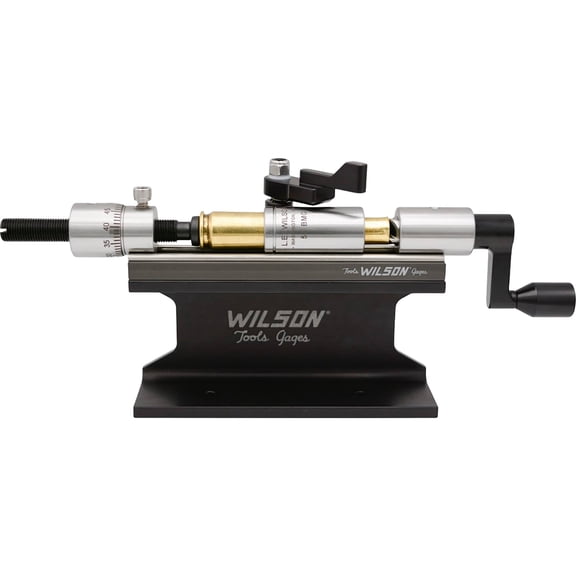 L.E. Wilson Micrometer Case Trimmer Kit with Stop Adjustment 50 BMG Stainless Steel with Titanium Nitride Coated Cutter