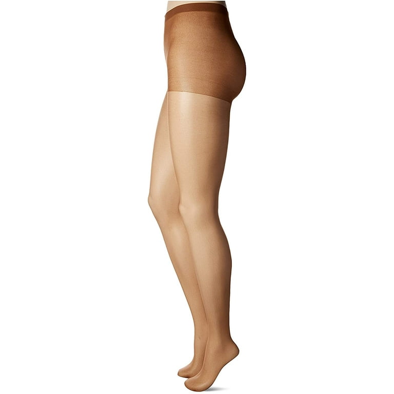 L'EGGS Women's Day Sheer Control Top Waist Sheer Toe Panty Hose Size Q++ XL  Suntan 