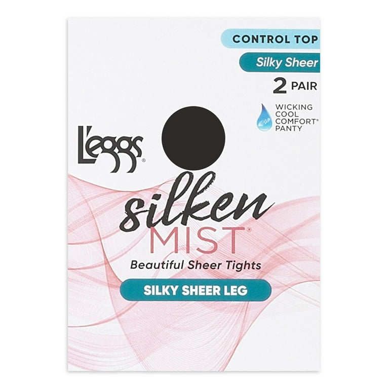 L'eggs Women's Silken Mist Control Top Sheer Toe Run Resist Ultra Sheer Leg  Panty Hose, Nude, A : : Clothing, Shoes & Accessories