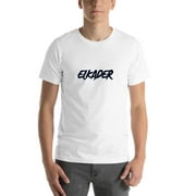 L Elkader Slasher Style Short Sleeve Cotton T-Shirt By Undefined Gifts