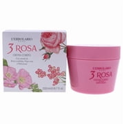 LErbolario 3 Rosa Body Cream Lotion, Body Moisturizer, 6.7 oz