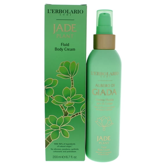 L'Erbolario Jade Plant Fluid Body Cream Lotion, Body Moisturizer, 6.7 oz