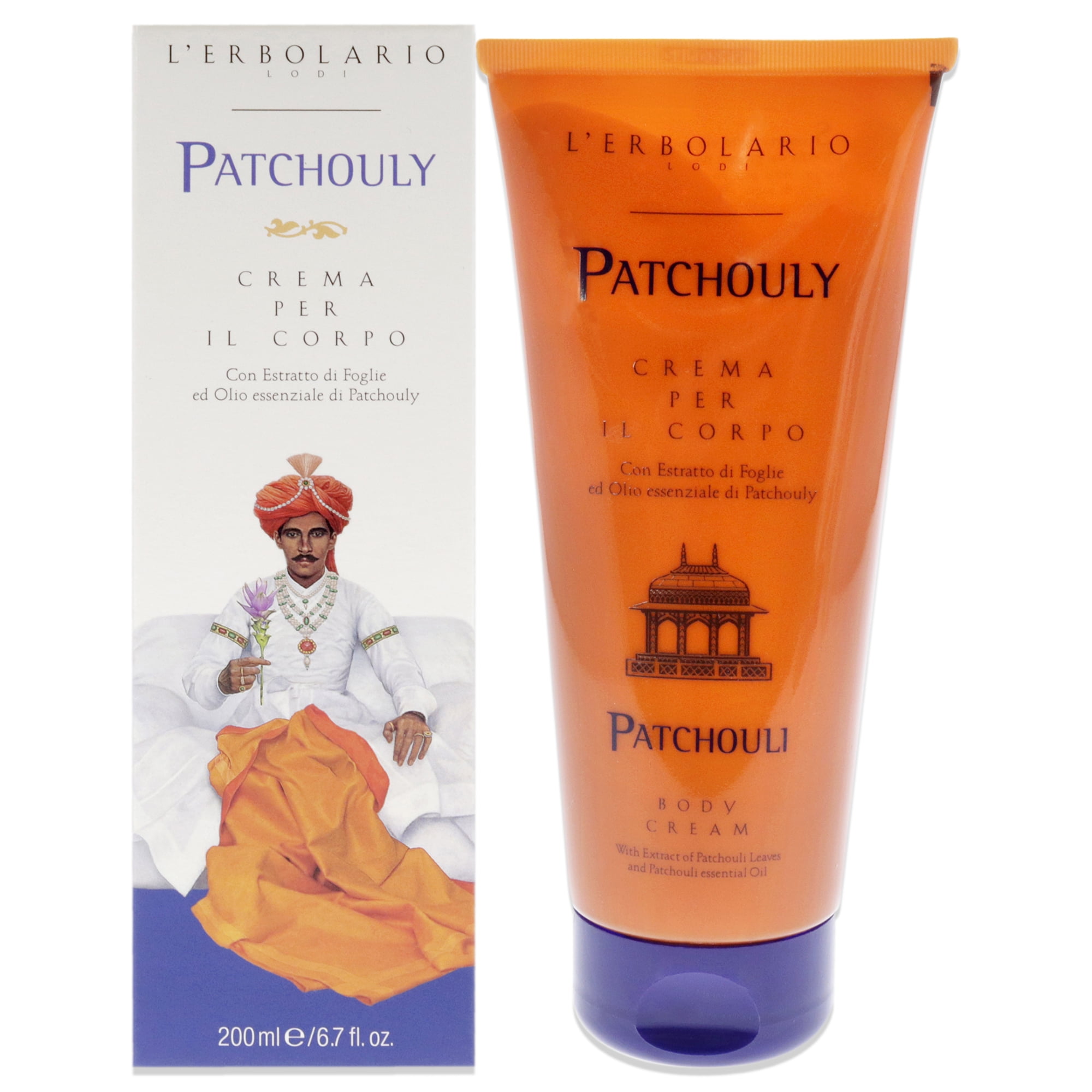 L'Erbolario Patchouli Body Cream Lotion, Body Moisturizer, 6.7 oz