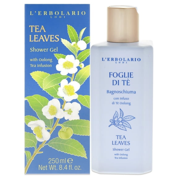 L'Erbolario Tea Leaves Face and Hand Cleansing Gel, Body Wash, 8.5 oz