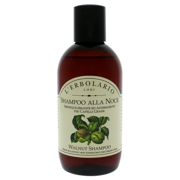 L'Erbolario Walnut Shampoo, Shampoo for Greasy Hair, 6.7 oz