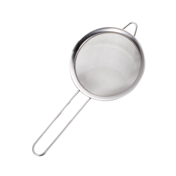 L Fine Mesh Stainless Steel Strainer Sieve With Single Hook For Kitchen Rice Quinoa Flour Baking Sifting And Draining