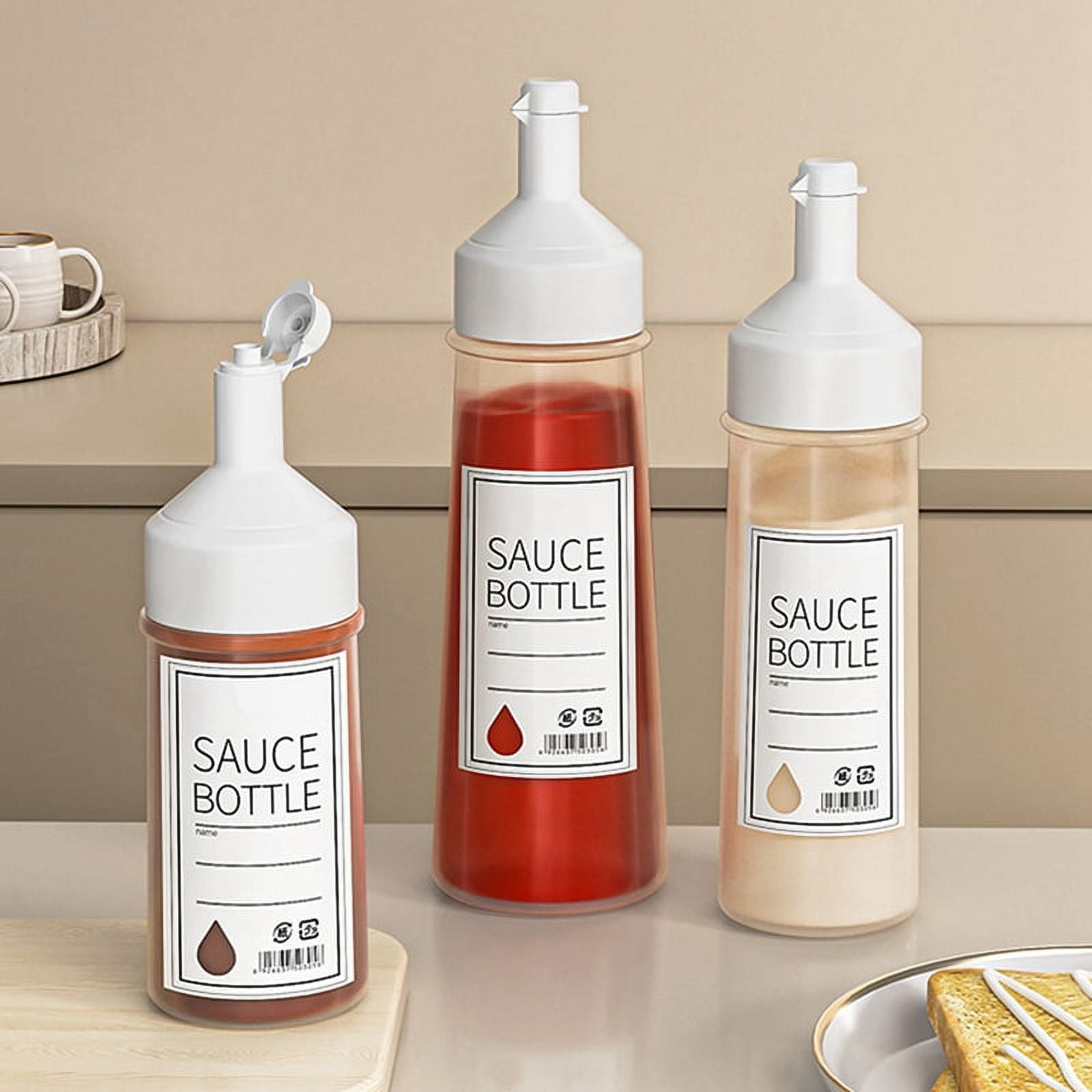 L, FoodGrade Squeeze Sauce Bottle, Salad Ketchup Sauce Bottle