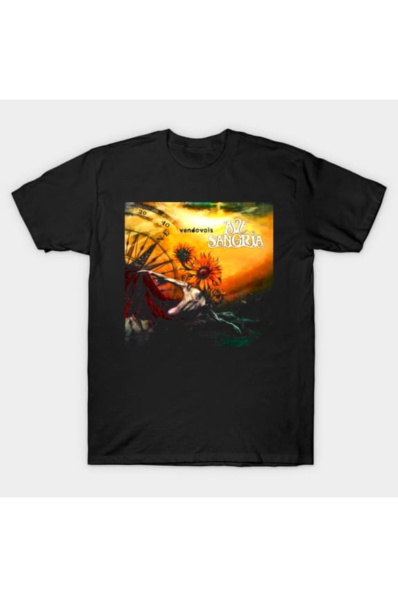 Lá Fora Ave Sangria Funny Brazilian Psychedelic Rock Band Retro Music Graphic G1823 T-Shirt, for men and women, Up to Size 5XL