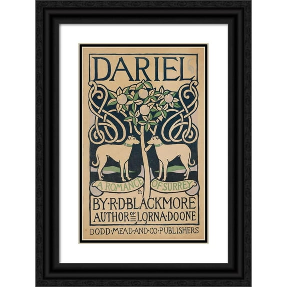 L. Fred Hurd 11x14 Black Ornate Wood Framed Double Matted Museum Art Print Titled: Fromel