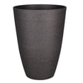 thumbnail image 1 of L&G Solutions 7028038 21.9 x 16 in. Polyresin Speckle Tall Planter, Charcoal, 1 of 2