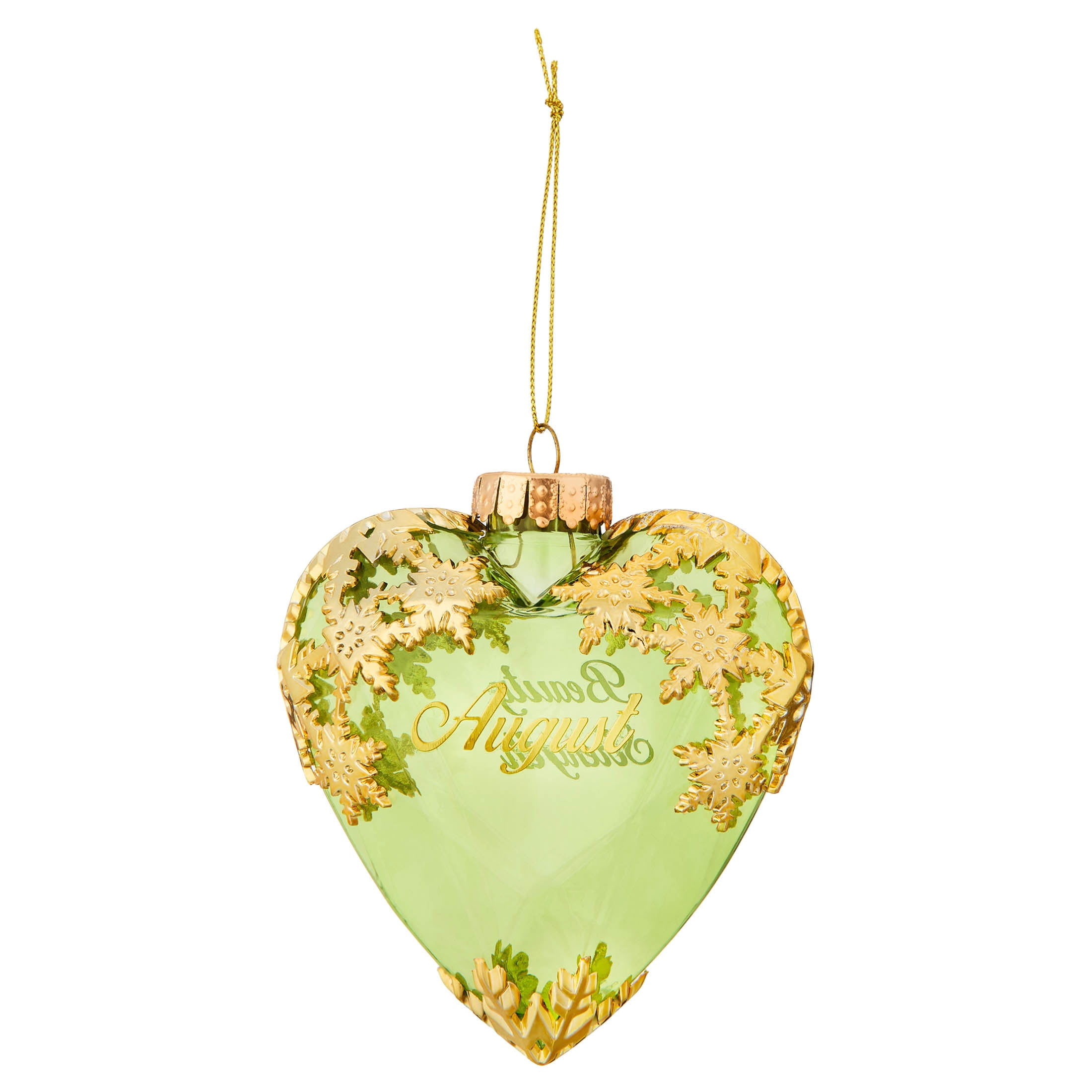 Lime Green August Birthstone Christmas Ornament, 4.3", by Holiday Time