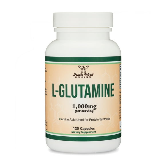 L-Glutamine, Supports Active Lifestyle & Fitness, 120 Capsules, Double Wood Supplements