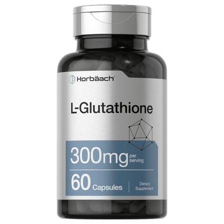 L Glutathione | 300mg | 60 Capsules | Non-GMO and Gluten Free | by Horbaach