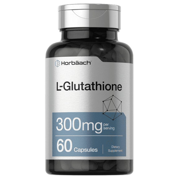 L Glutathione | 300mg | 60 Capsules | Non-GMO and Gluten Free | by Horbaach