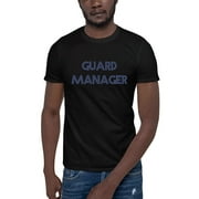 L Guard Manager Retro Style Short Sleeve Cotton T-Shirt By Undefined Gifts