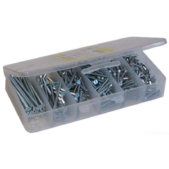 L.H. Dottie 632 Machine Screw Kit, Flat Head, Slotted, 6-32 TPI by 1/2-Inch to 2-Inch Length