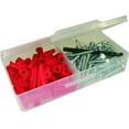 thumbnail image 1 of L.H. Dottie K14CHX Anchor Kit, Hex/Slotted, 12 by 1-1/2-Inch Length Screw, 23 Anchor, Red, 1 of 2